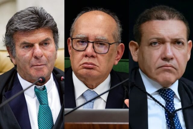 Luiz Fux, Gilmar Mendes e Kassio Nunes Marques