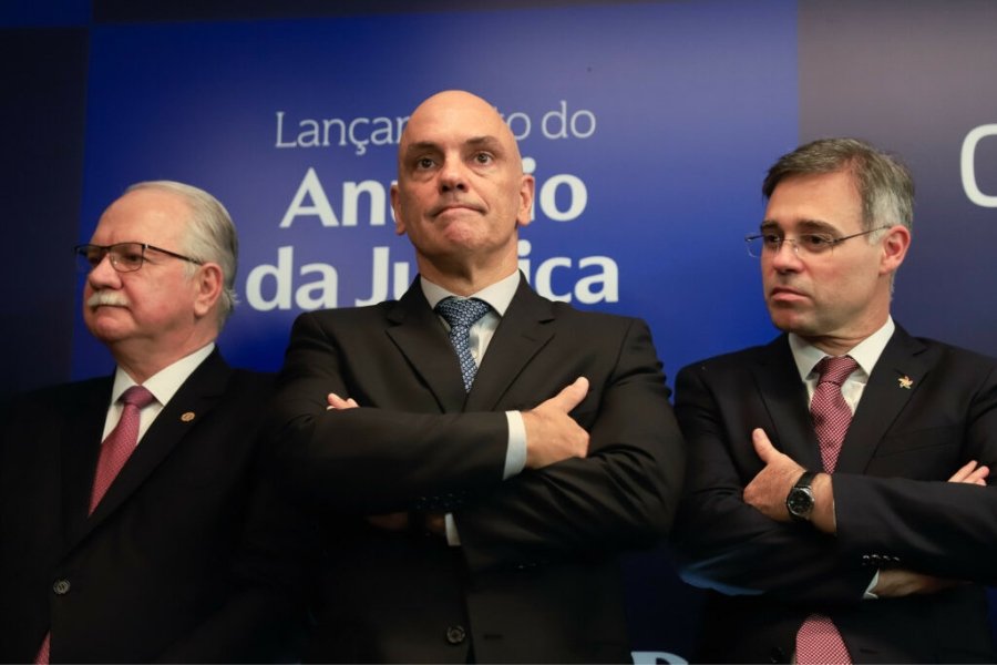 Edson Fachin, Alexandre de Moraes e André Mendonça