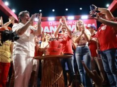 Com apoiadores, Tainah e Aldigueri realizam ato de campanha conjunto em Granja