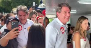 Cid Gomes, candidato à senador, vota em Sobral