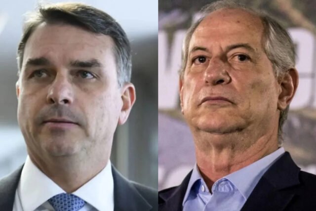 Flávio Bolsonaro e Ciro Gomes
