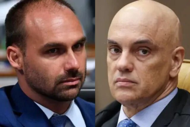 Eduardo Bolsonaro e Alexandre de Moraes