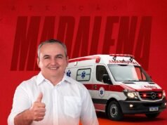 Ambulância do SAMU destinada a Madalena chega ao Ceará, anuncia prefeito Crispiano