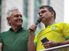 Ronaldo Caiado declara apoio a Flávio Bolsonaro no segundo turno da eleição presidencial
