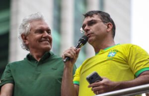 Ronaldo Caiado declara apoio a Flávio Bolsonaro no segundo turno da eleição presidencial