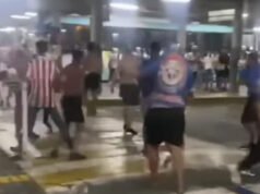 Jogo entre Fortaleza e CRB termina em tumulto entre torcedores no Terminal da Parangaba