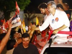 Elmano participa de carreata em Brejo Santo ao lado de Luizianne e lideranças políticas